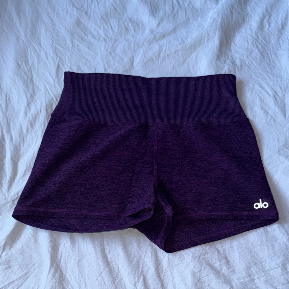 ALO Yoga Women's Deep Purple Athletic Shorts